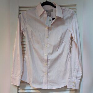 NWT Banana Republic Non-Iron Light Pink Button Down Dress Shirt | Size 0